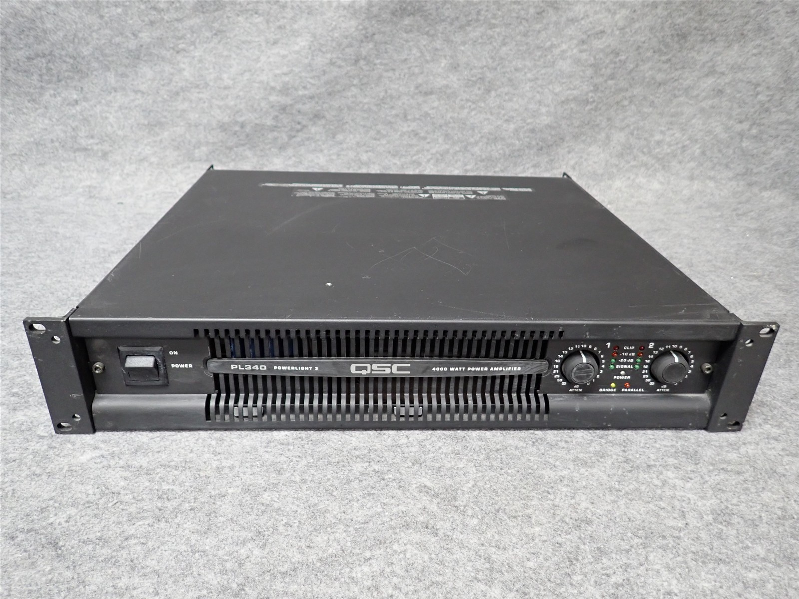 QSC PowerLight PL340 2 Channel Professional Power Amplifier 1350WPC (#48) (II1)