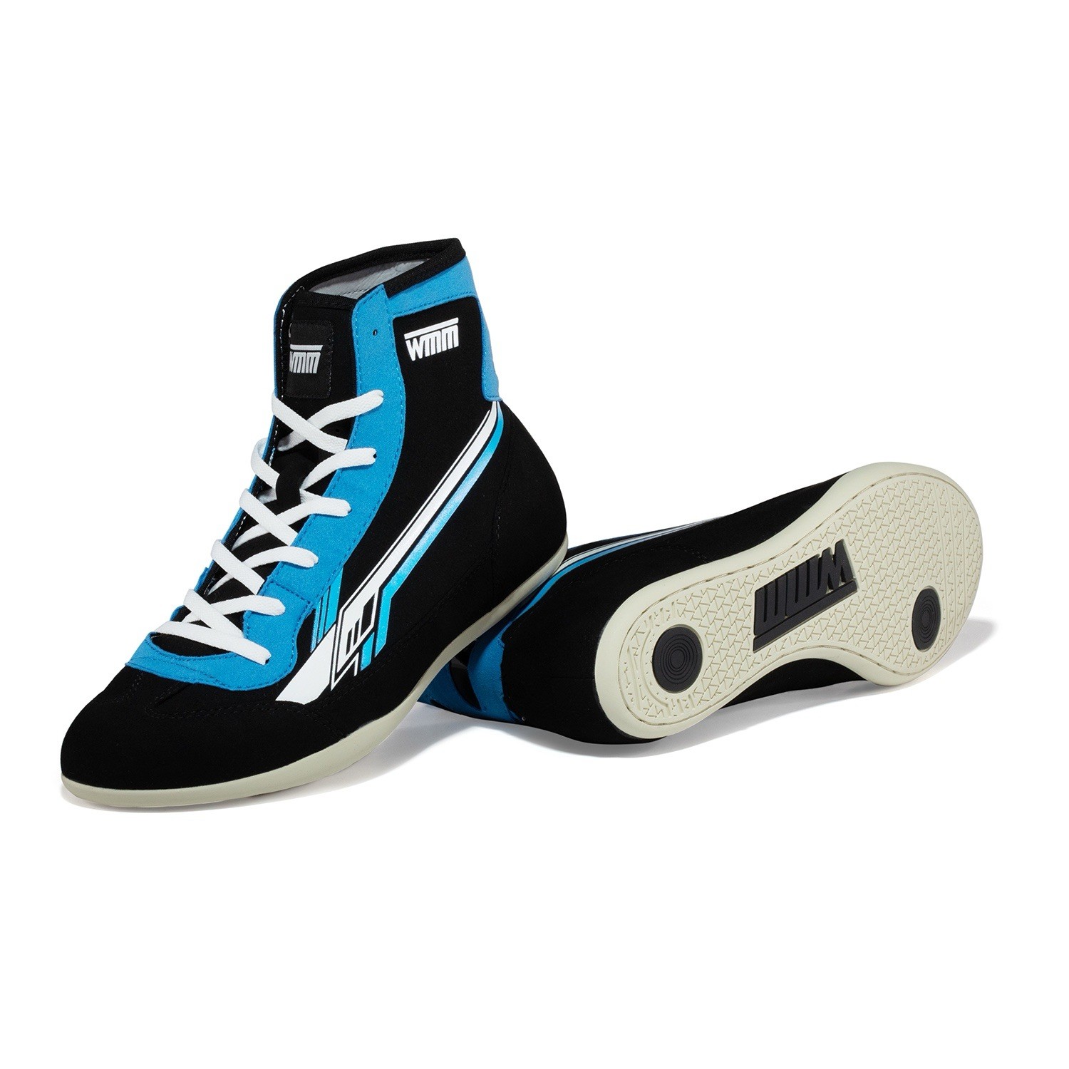 New Collection! Blue WMM Wrestling Shoes - Murad Nukhadiev Brand
