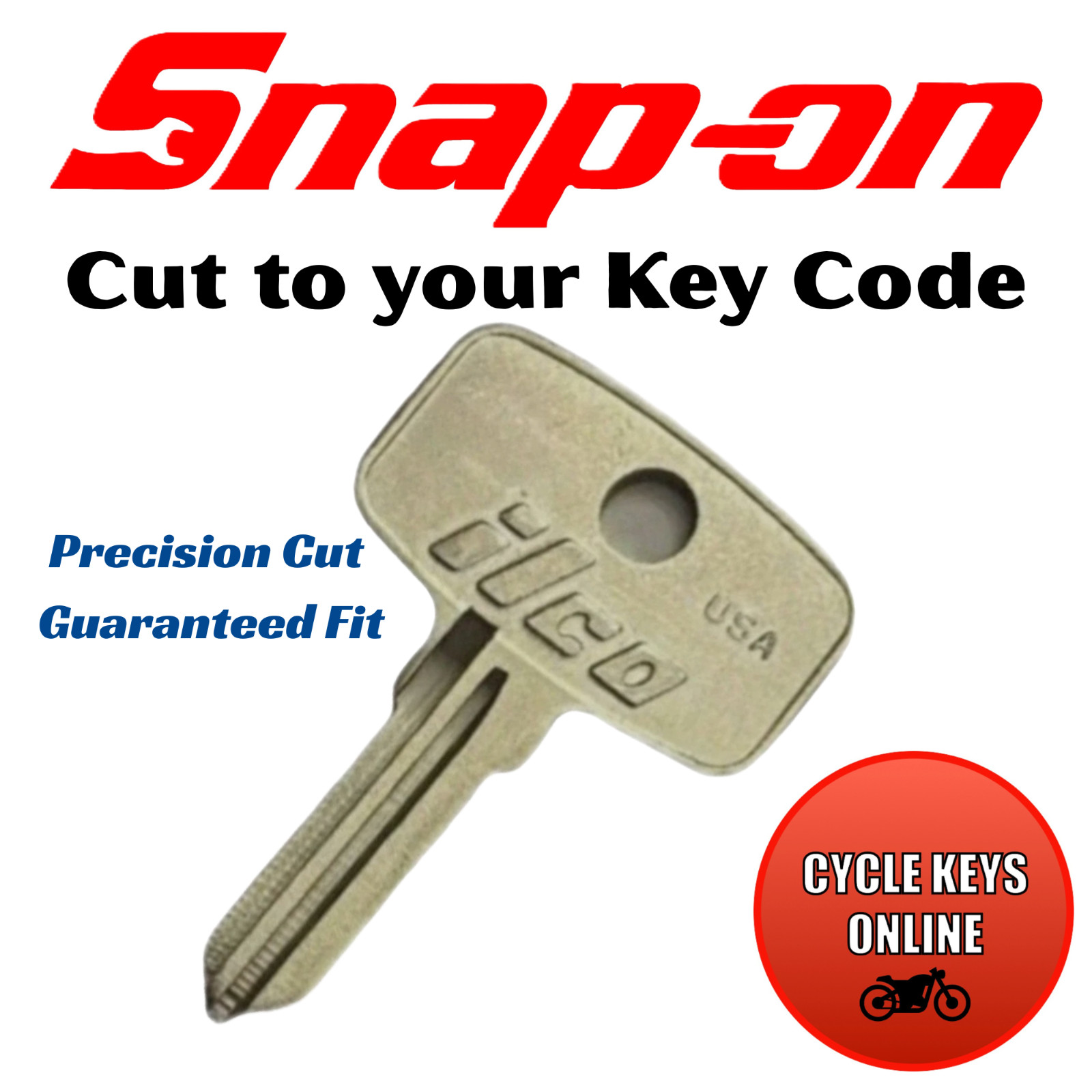 Snap On Toolbox Keys cut to code for key codes Y1-Y250