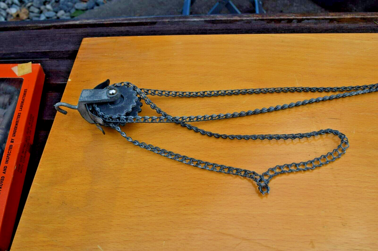 VNTG Mini Chain Block & Tackle Winch Physics Demonstration 29 inch length