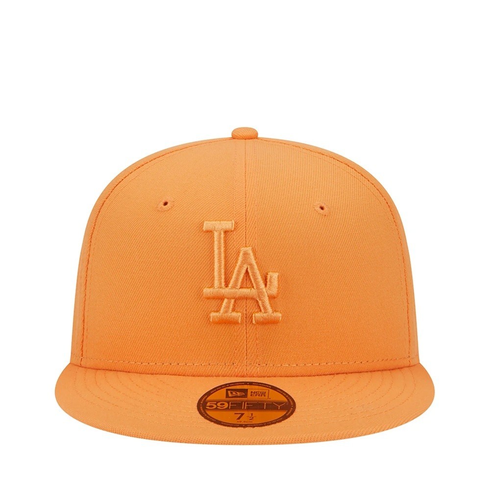New Era 59Fifty Los Angeles Dodgers Orange 2025 Color Pack Grey UV - NWT - 6 7/8