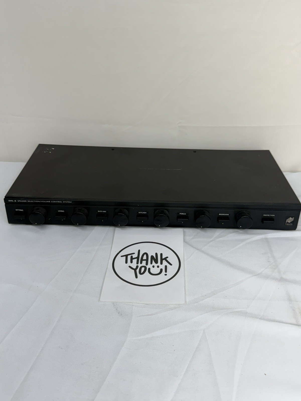 Niles SVL-6 6-Zone Speaker Selector Switch Volume Control System Untested
