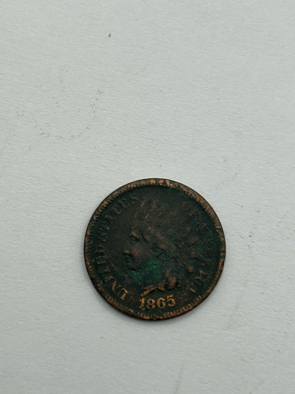 1865 Indian Cent VF