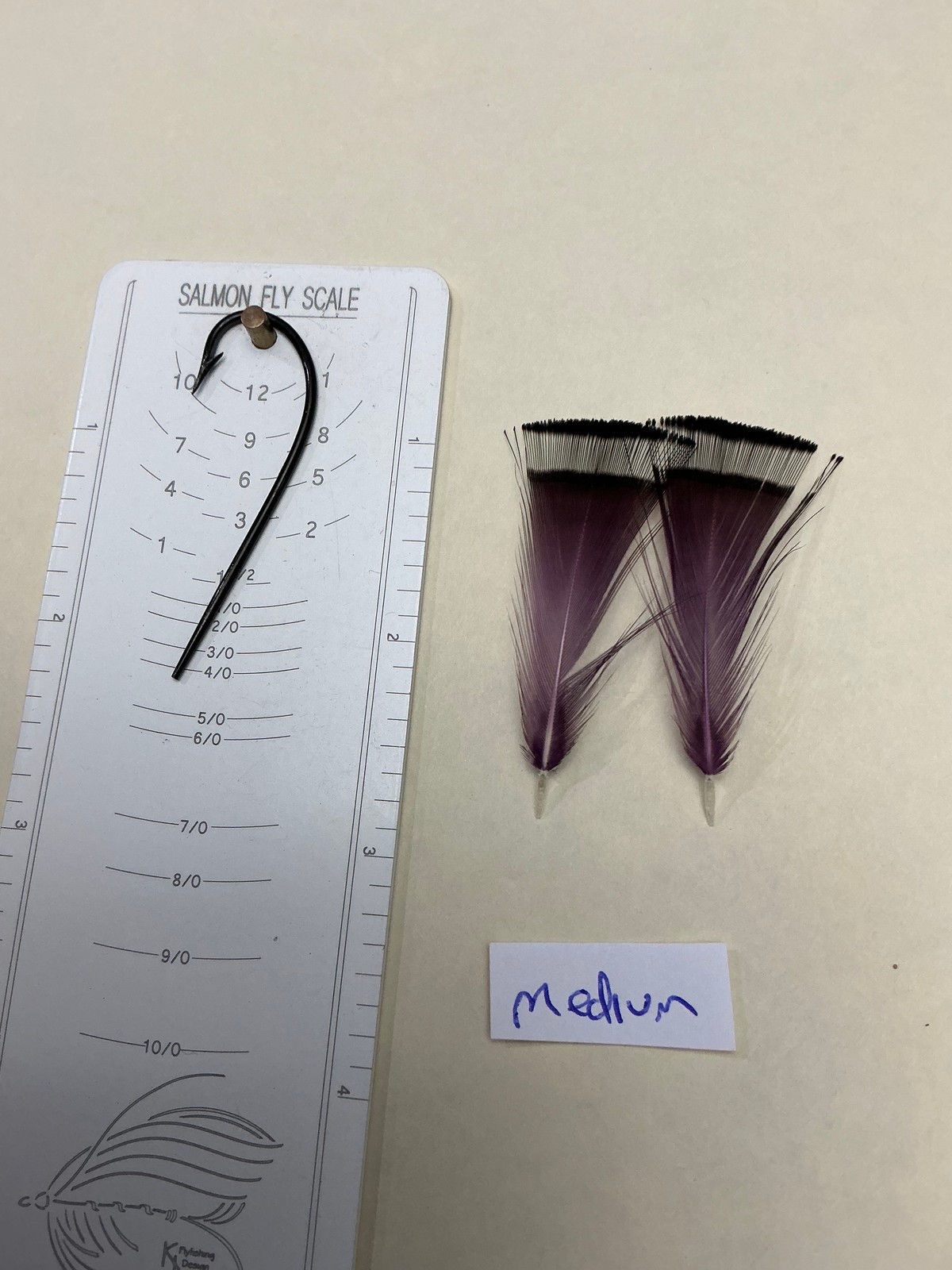 Golden Pheasant Tippets Dyed Purple