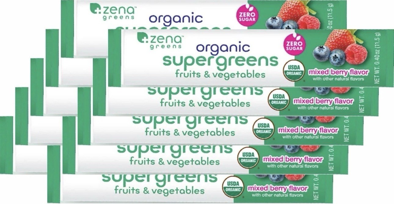 Zena Organic Supergreens 40 Single Packets