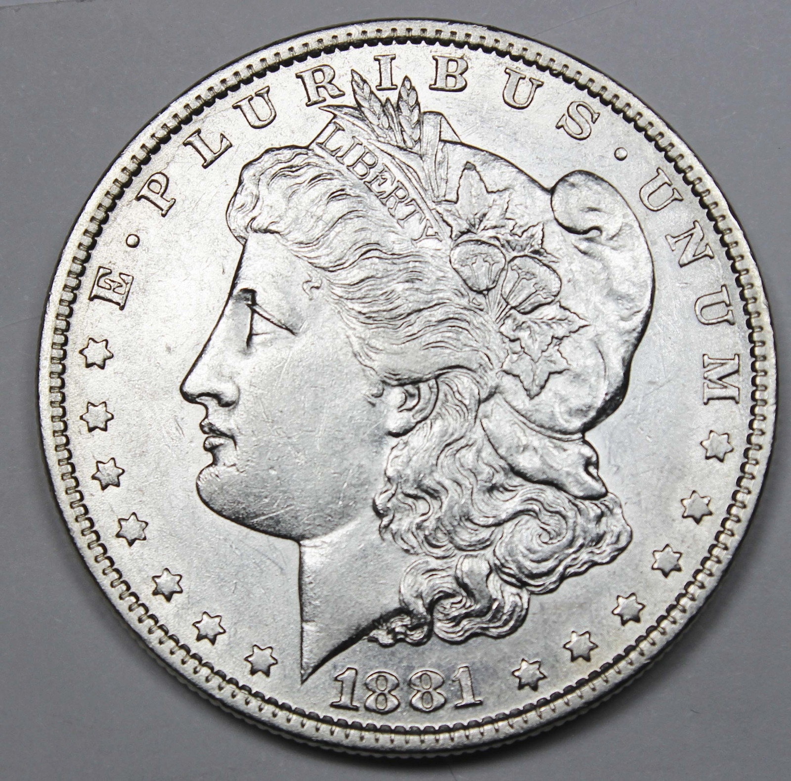 1881-o Morgan Silver Dollar.  High Grade  (Inventory A)