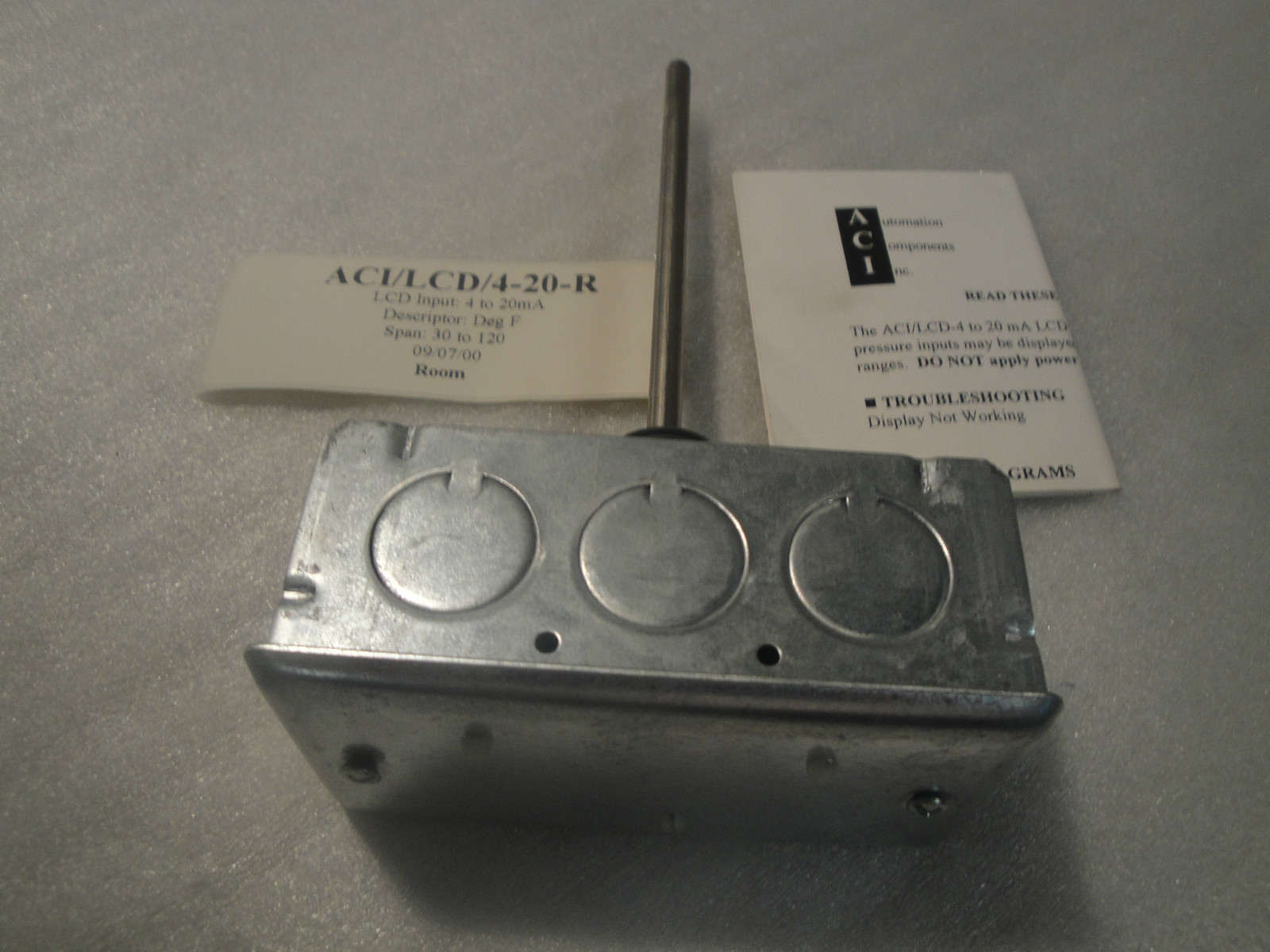 NEW ACI TT1K-I-4"-NW TEMPERATURE TRANSMITTER