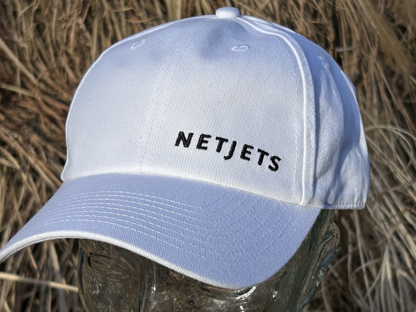 NetJets QS Golf Hat Cap Berkshire Hathaway Tour PGA LIV White  ~ NEW
