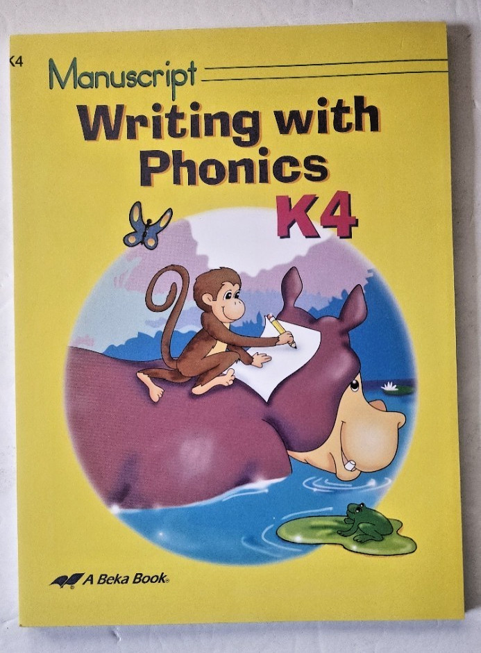 A Beka Book Manuscript Writing with Phonics K4 Student loose leaf pages Sealed