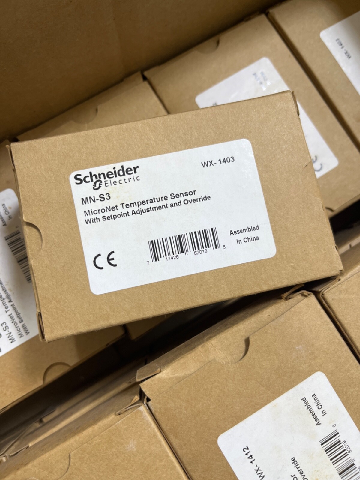 Schneider MN-S3 MicroNet Sensor with Setpoint Adjustment and Override