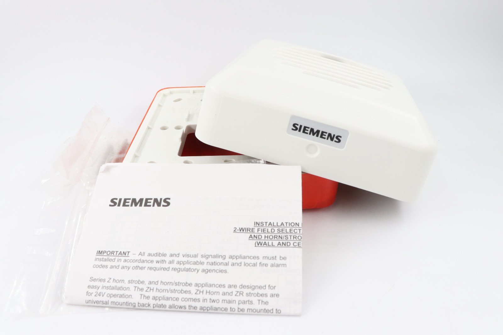 SIEMENS 500-636160 ZH-W WHITE WALL HORN