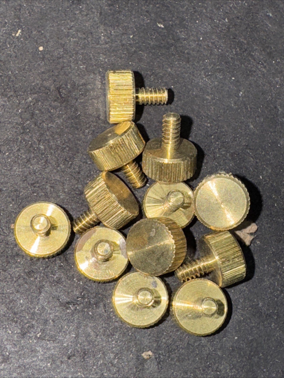 (12 Pcs) Solid  BRASS 6-32 X 1/4” Screws For Lamp Industry