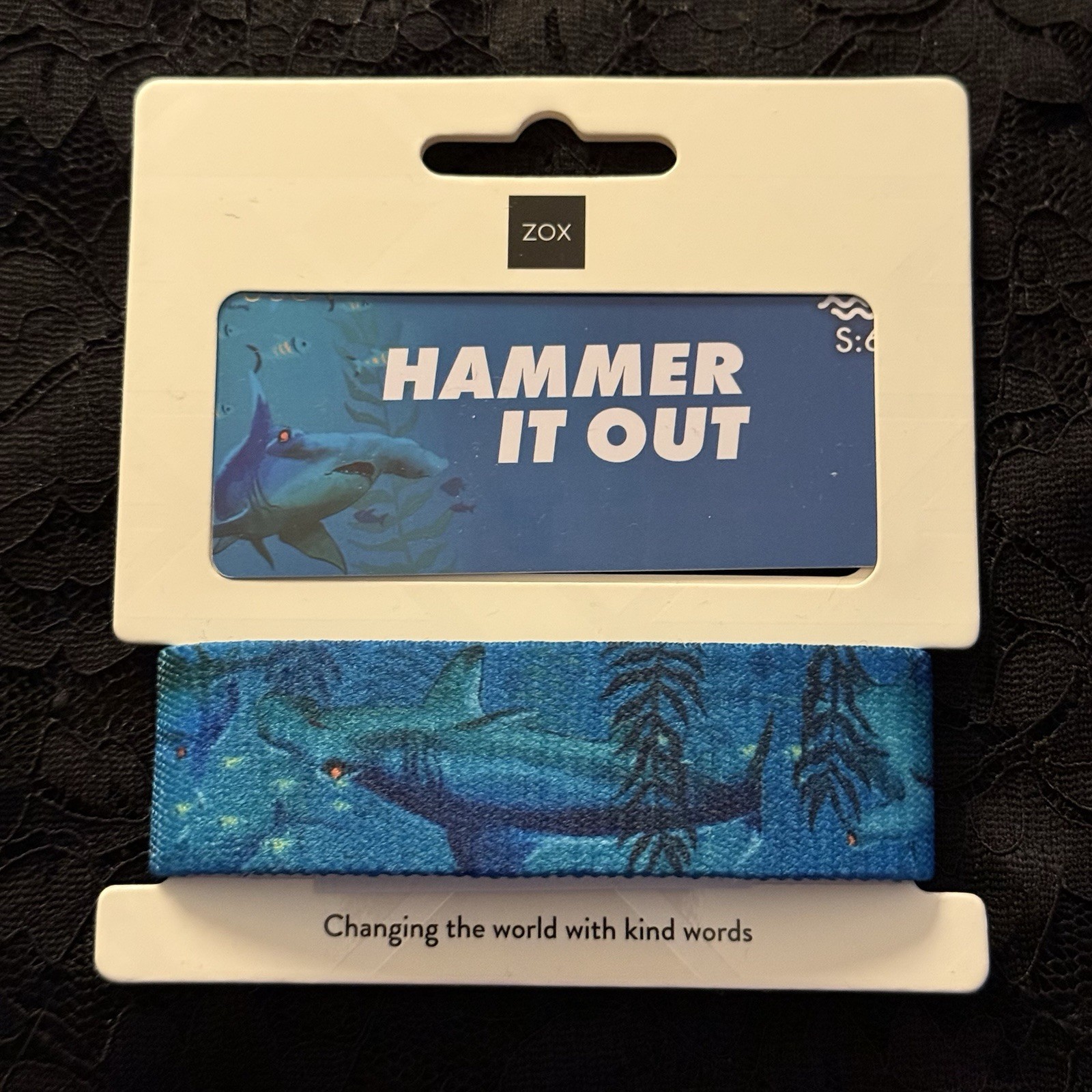 New! ZOX Strap *HAMMER IT OUT S:6* Sz OS/MEDIUM - Reversible Wristband w/ Card