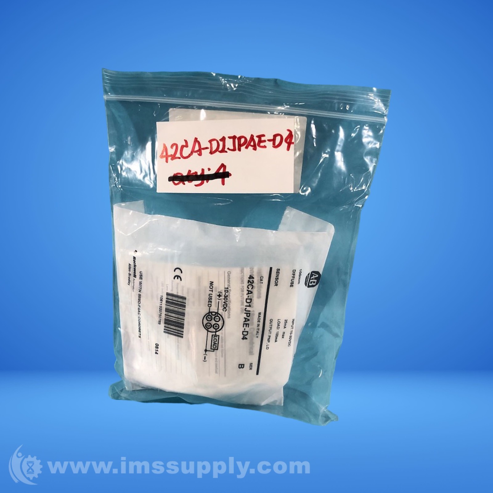 Allen Bradley 42CA-D1JPAE-D4 Series B Photoelectric Sensor FNFP