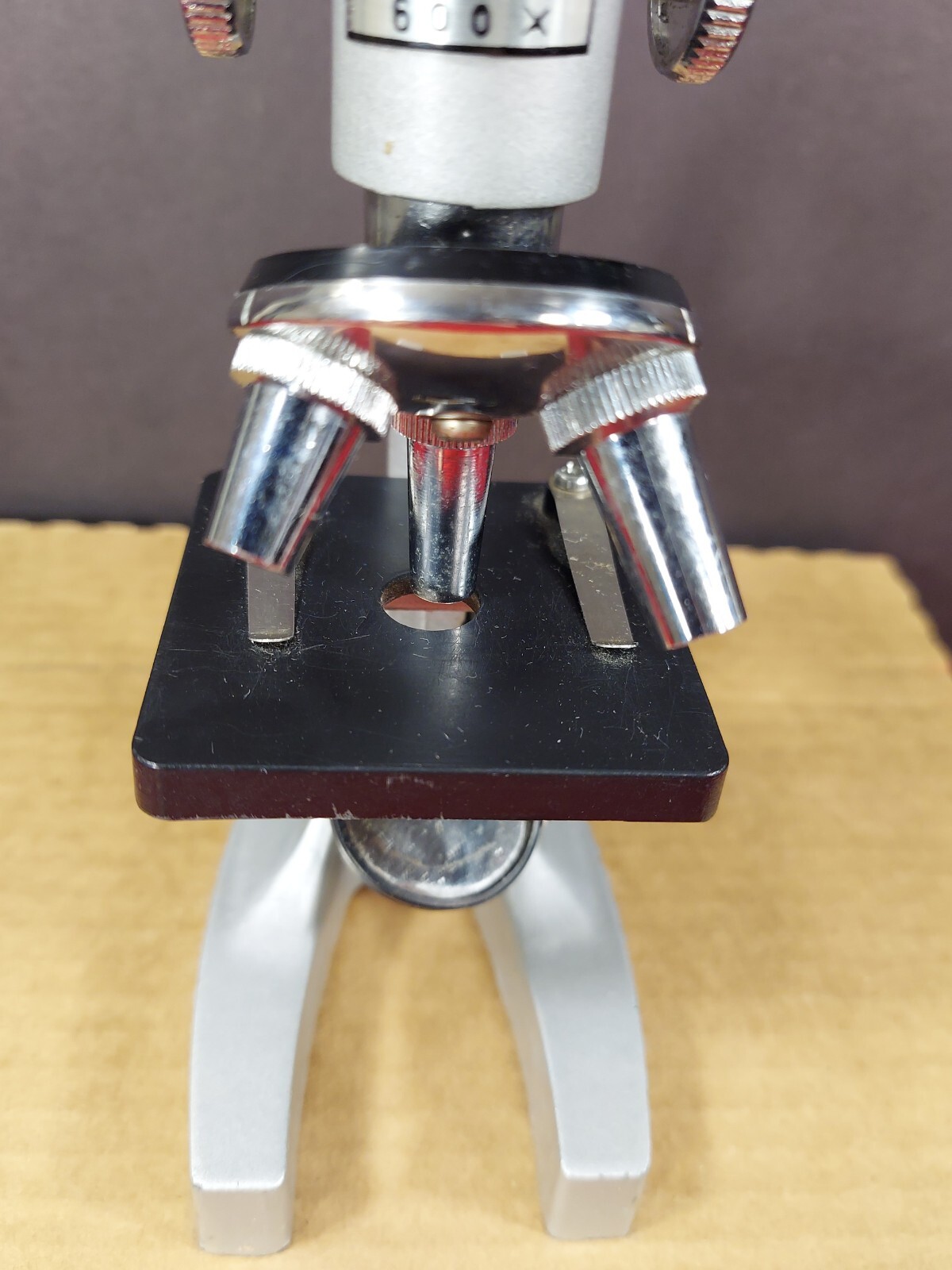 Vintage Empire 600 X Microscope Japan Metal