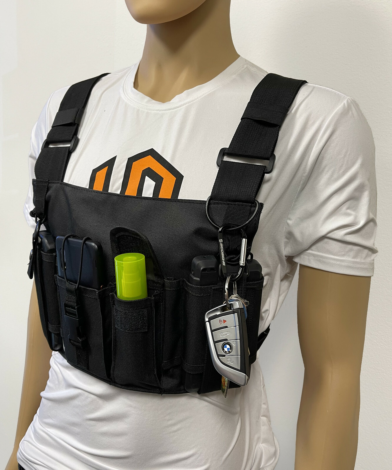 MOLLE Advanced X-Large Tactical Chest Vest with Adjustable Panel Radio Pockets