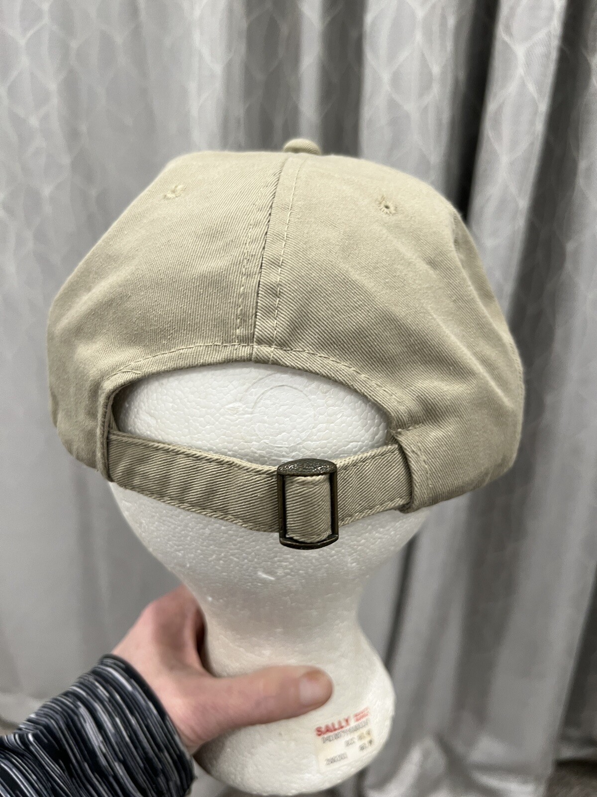 LDJ Ranch Tan with Camouflage Bill Hat Cap Adj EUC