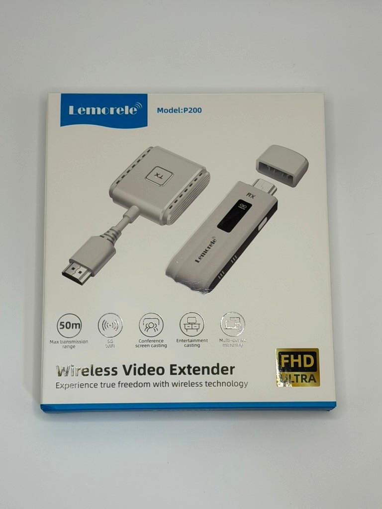 Lemorele Wireless HDMI Transmitter & Receiver 1080P 60Hz 5GHz Plug & Play NEW