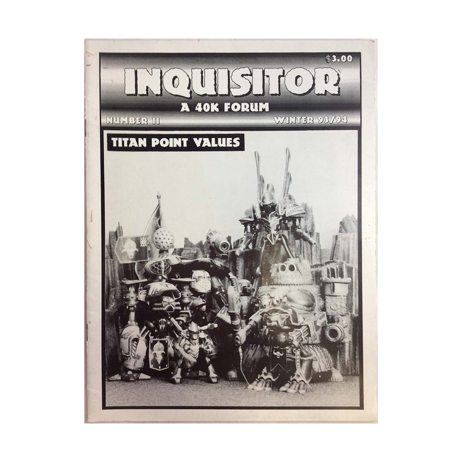 Tim DuPertuis Inquisitor Mag #11 "Titan Point Values" Mag VG