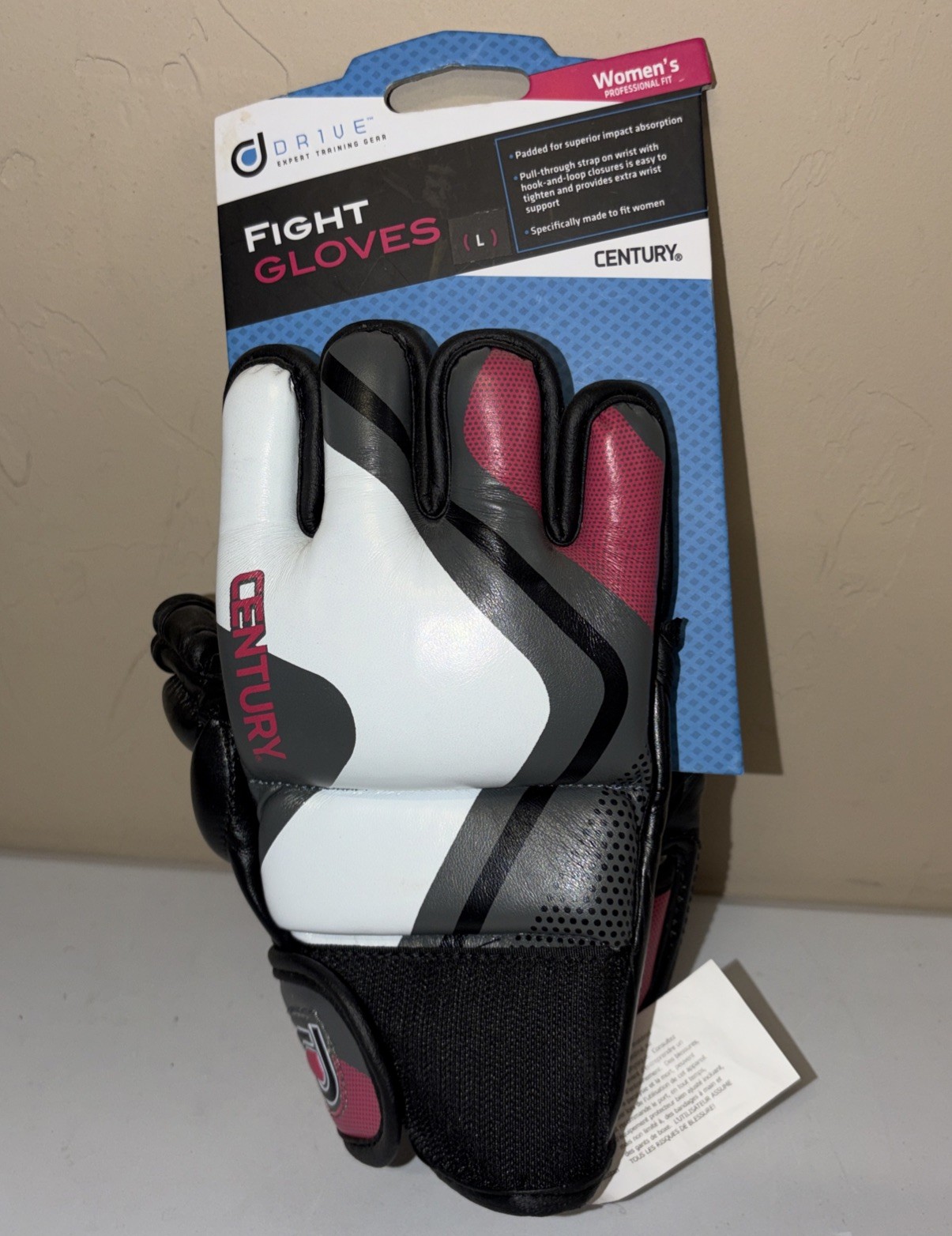 Century Drive Women's Expert Training Gear Professional Fight Gloves Size Large