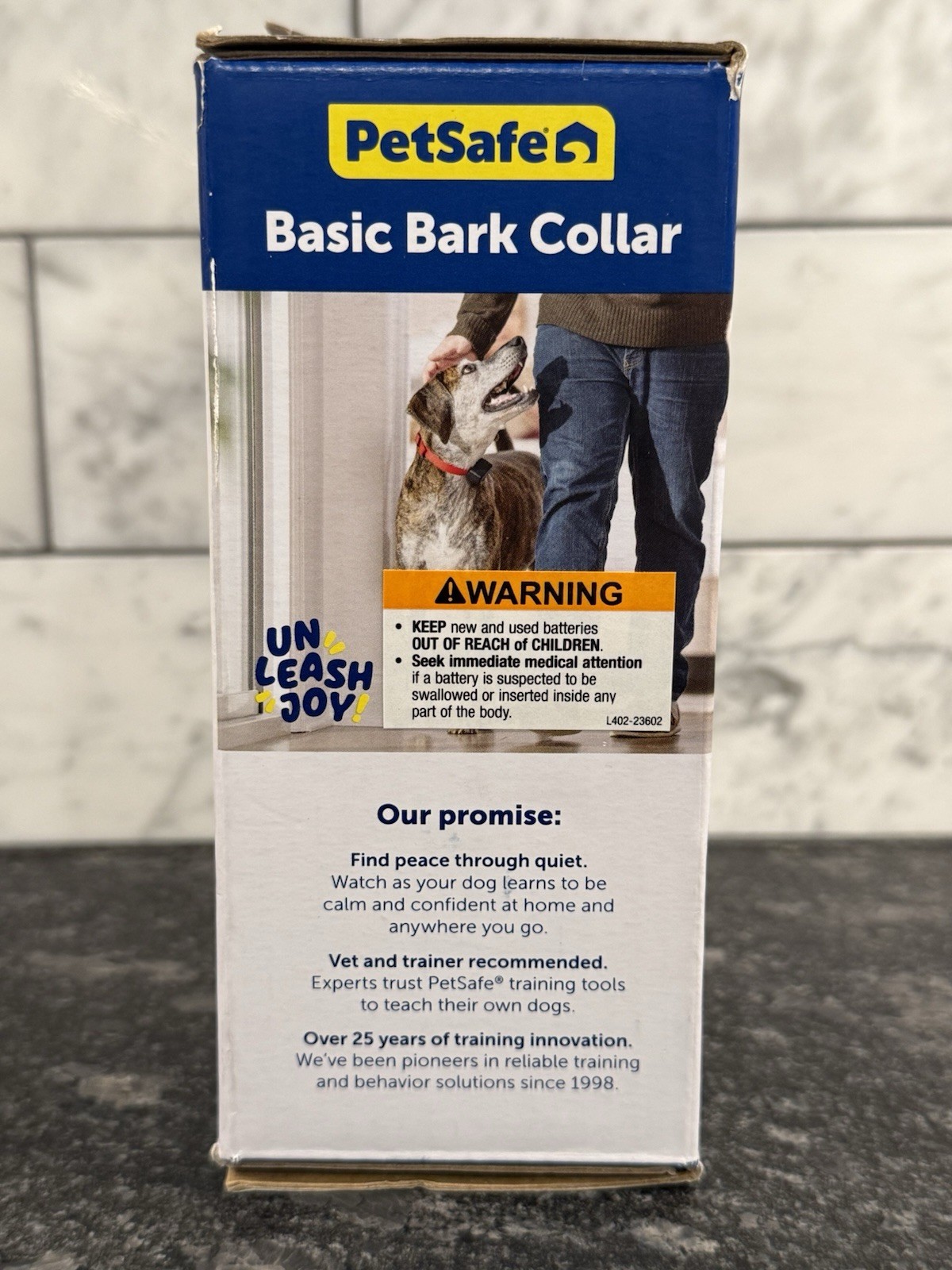NIB Petsafe Basic Bark Control Collar Waterproof Static Stimulation