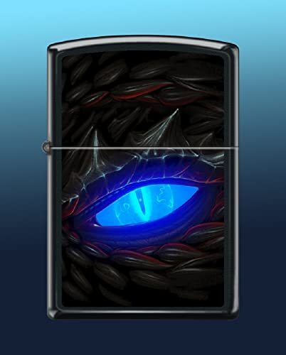 Zippo Lighter- Personalized Message for Dragon Dragon Eye Blacklight #Z6035