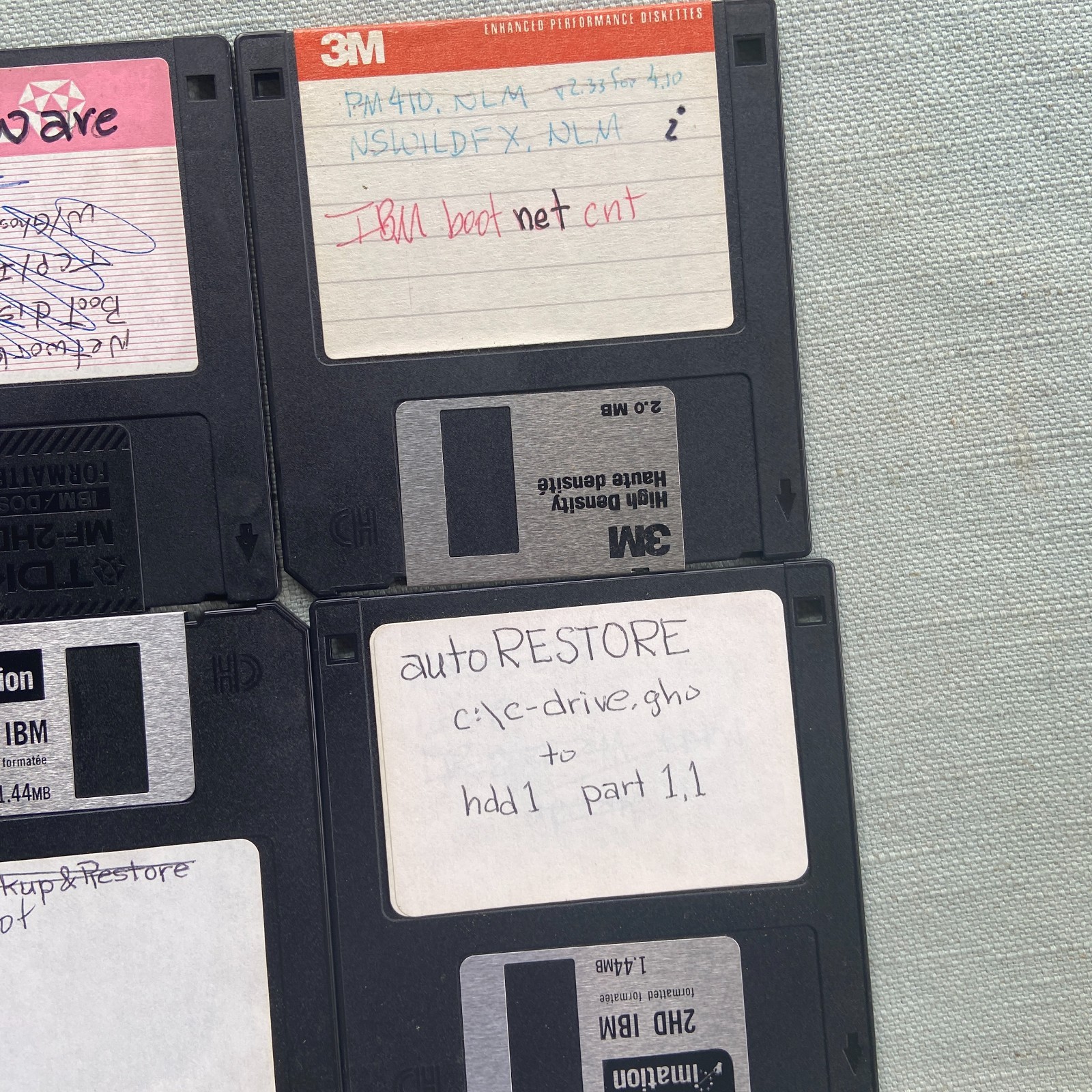 Floppy Lot20 Utilities Boot Backup Dr Hardware Wipe Restore Tuff Test Linux DOS