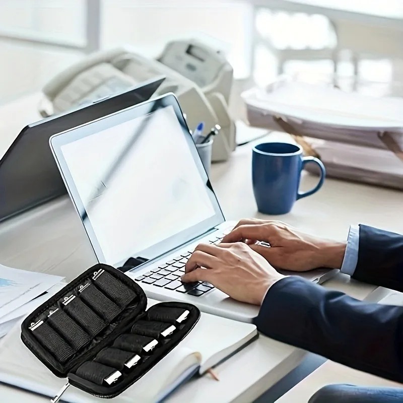 Flash Drive Case USB Storage Case 10 Slots, Portable Thumb Drive USB Holder