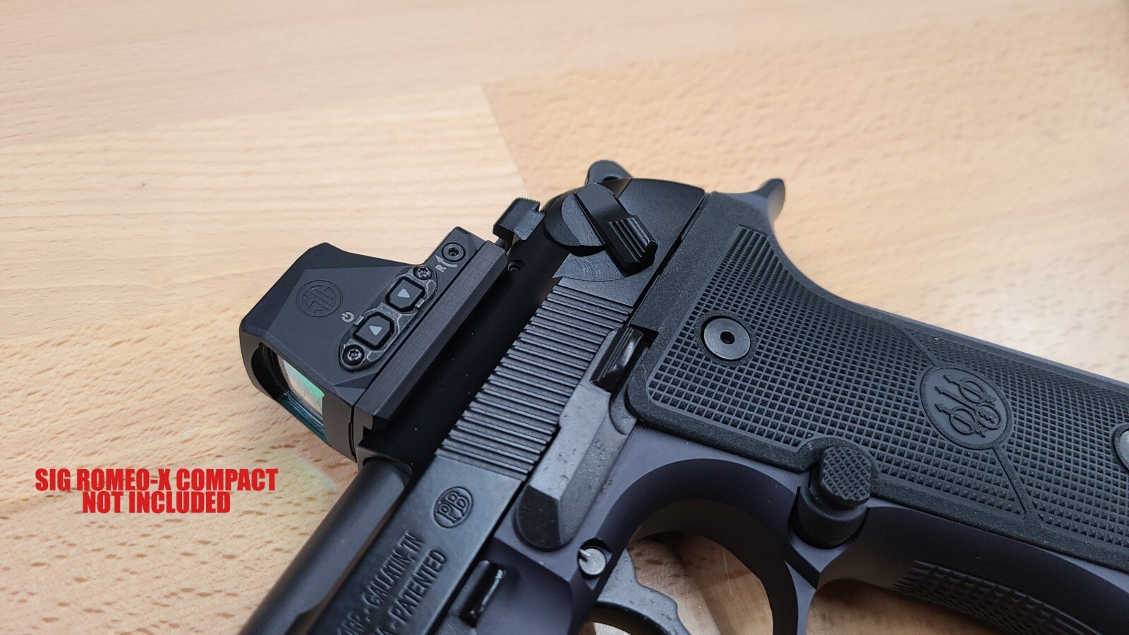 SIG ROMEO ZERO ROMEO-X COMPACT SIGHT MOUNT FOR BERETTA 92X RDO, MADE IN USA