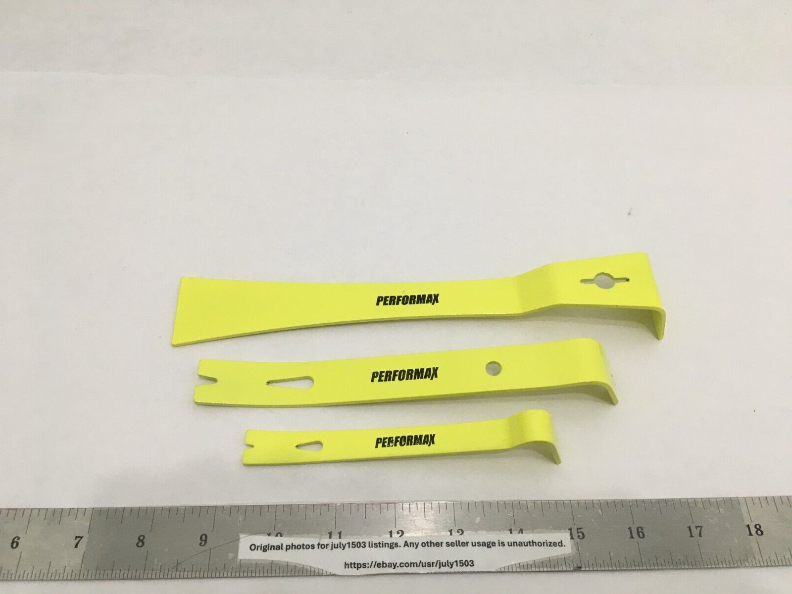 NEW 3-pc Pry Bar Set - 5-1/2" Bar, 7-1/2" Bar, 9-1/2" Bar - High Carbon Steel