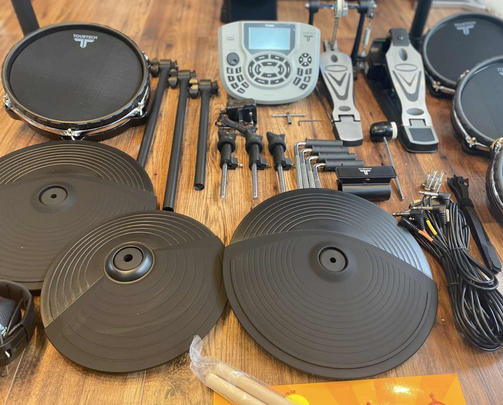 TOURTECH TT-22M Electronic Drum Kit | Brand New Spare Parts | Mesh Heads, Clamps