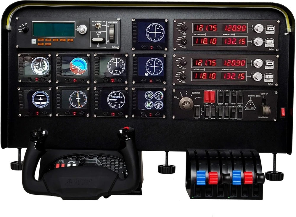 Complete Flight Simulator Cockpit - Compatible with Logitech Saitek Honeycomb