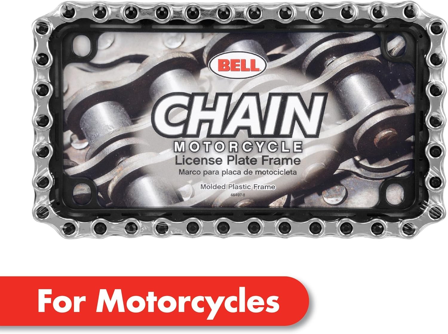 Motorcycle License Plate Frame Chain