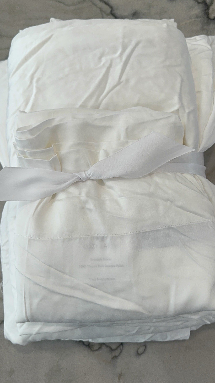 Cozy Earth Bamboo Sheet Set White KING Standard Cases