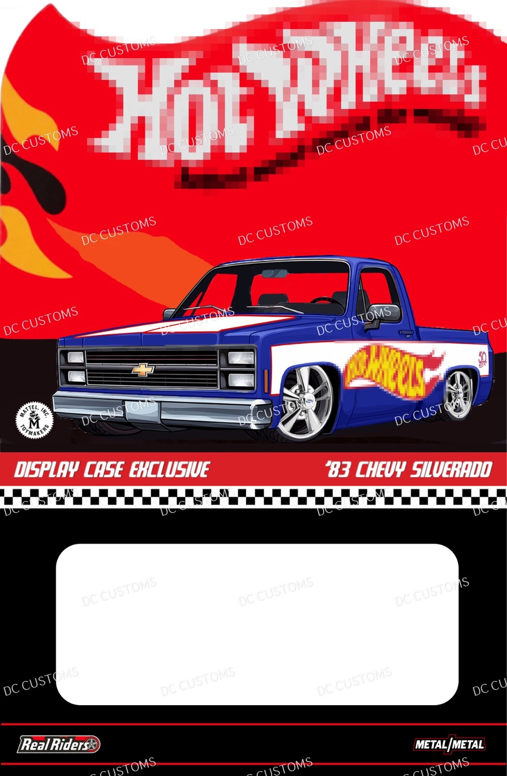 CUSTOM CARD FOR HW DISPLAY CASE TRUCK SILVY