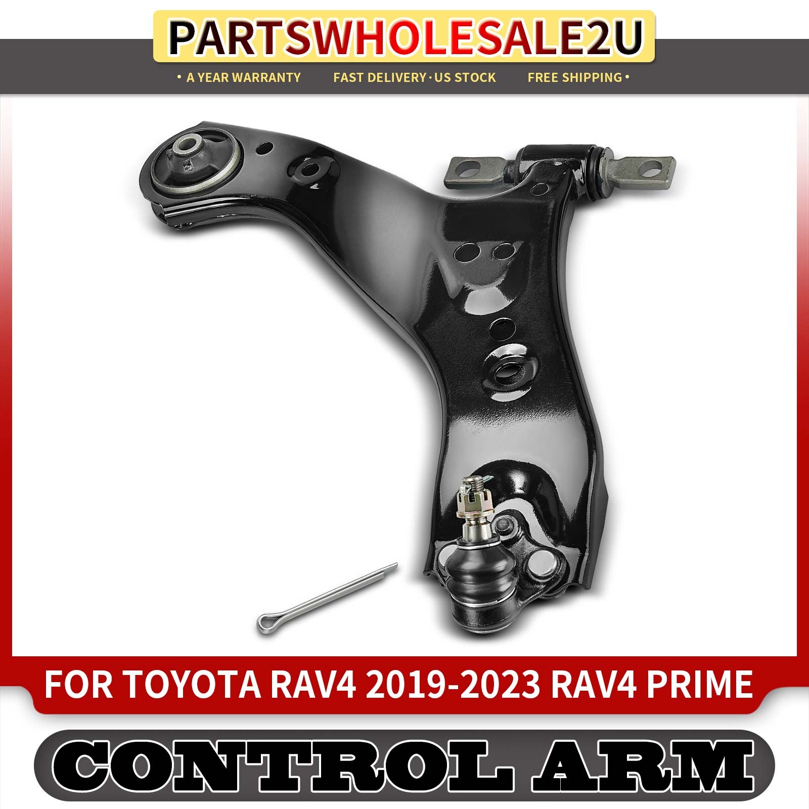 Front Passenger Lower Control Arm for Toyota RAV4 2019-2023 RAV4 Prime 2021-2023