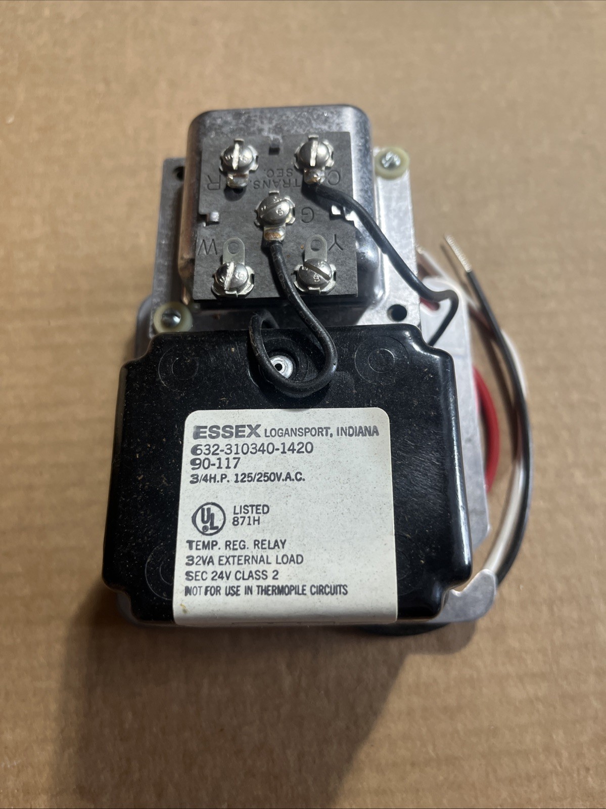 STEVECO Essex 90-117 SPST-NO Fan Center 3/4 HP 110 Volt Qty-1 NEW