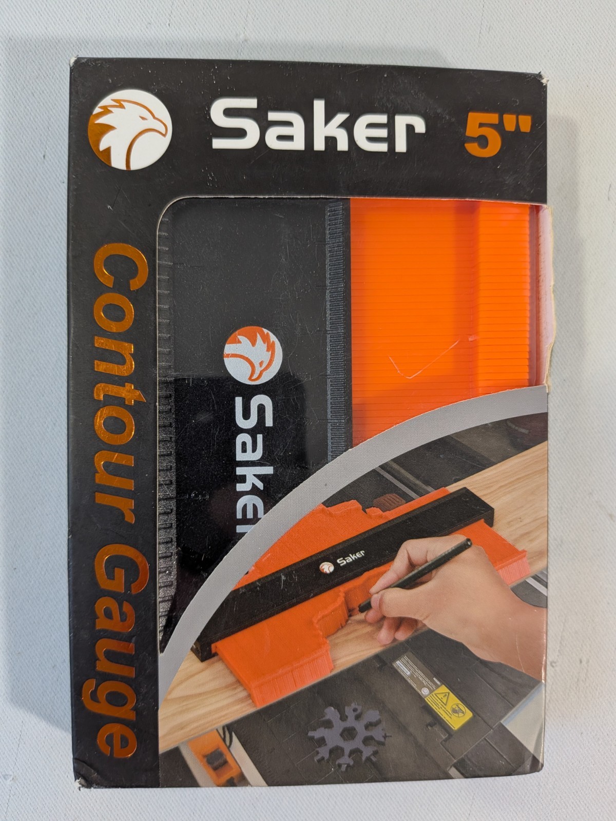 Saker NEW 5" Contour Gauge Profile Measuring Tool Orange FAST Shipping