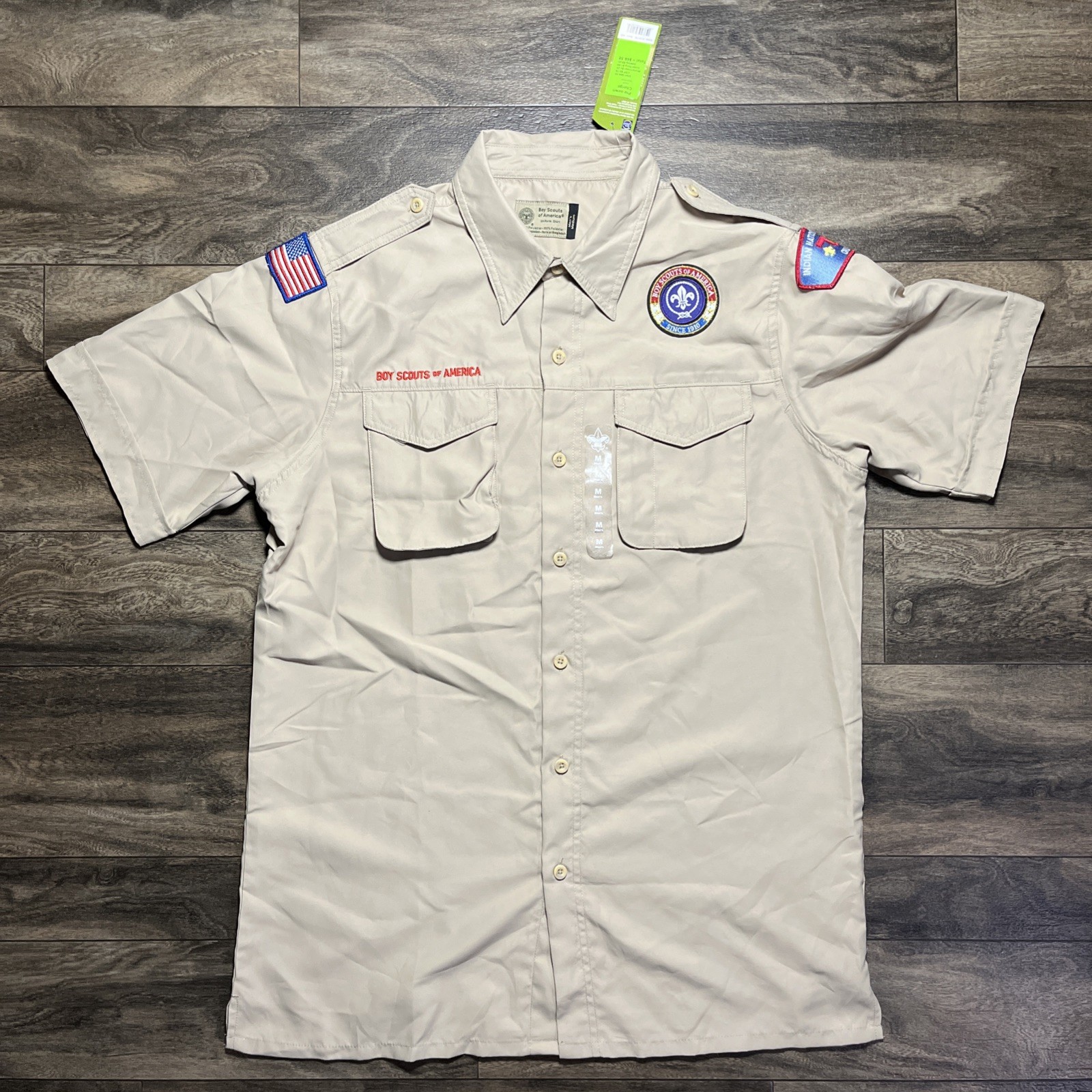 Boy Scouts of America BSA Uniform Shirt Men’s Medium NWT Indian Nations Council