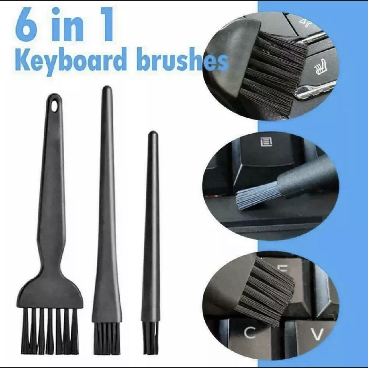 6pc/set Brush ESD BGA Rework PC PCB Motherboard logic board Dust Cleaning Tools