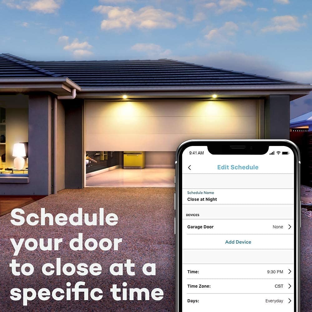 Smart Garage Control Hub & Sensor - Wireless WiFi & Bluetooth, Smartphone Compat