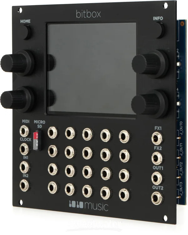 1010music Bitbox mk2 Eurorack Performance Sampler with Touchscreen - Black