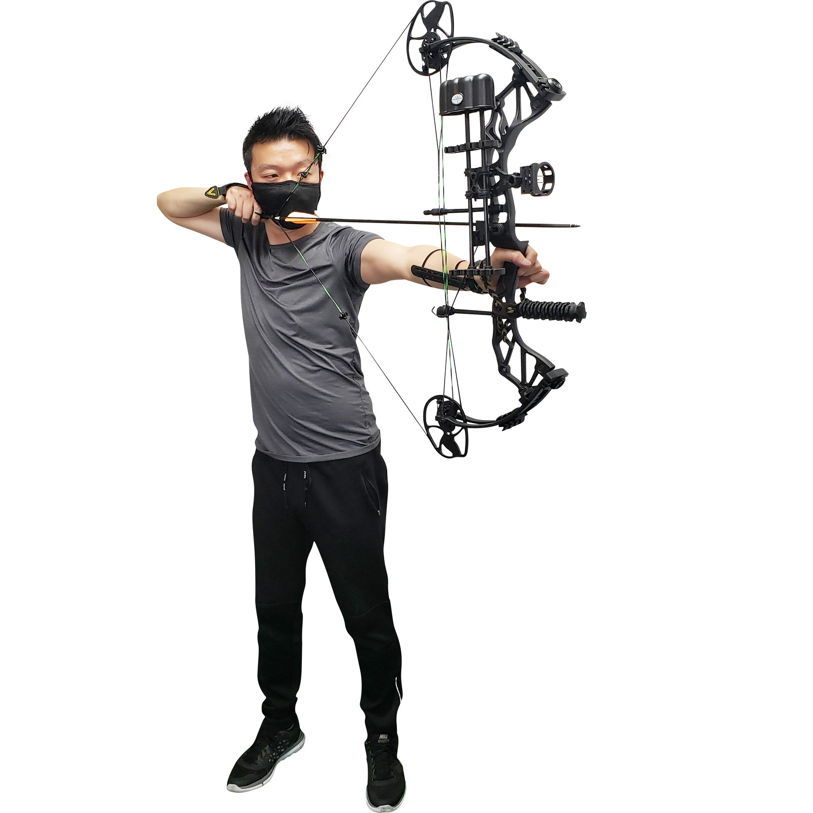 SAS Feud X 30-70 Lbs 19-31" Compound Bow Pro Package Black - Open Box