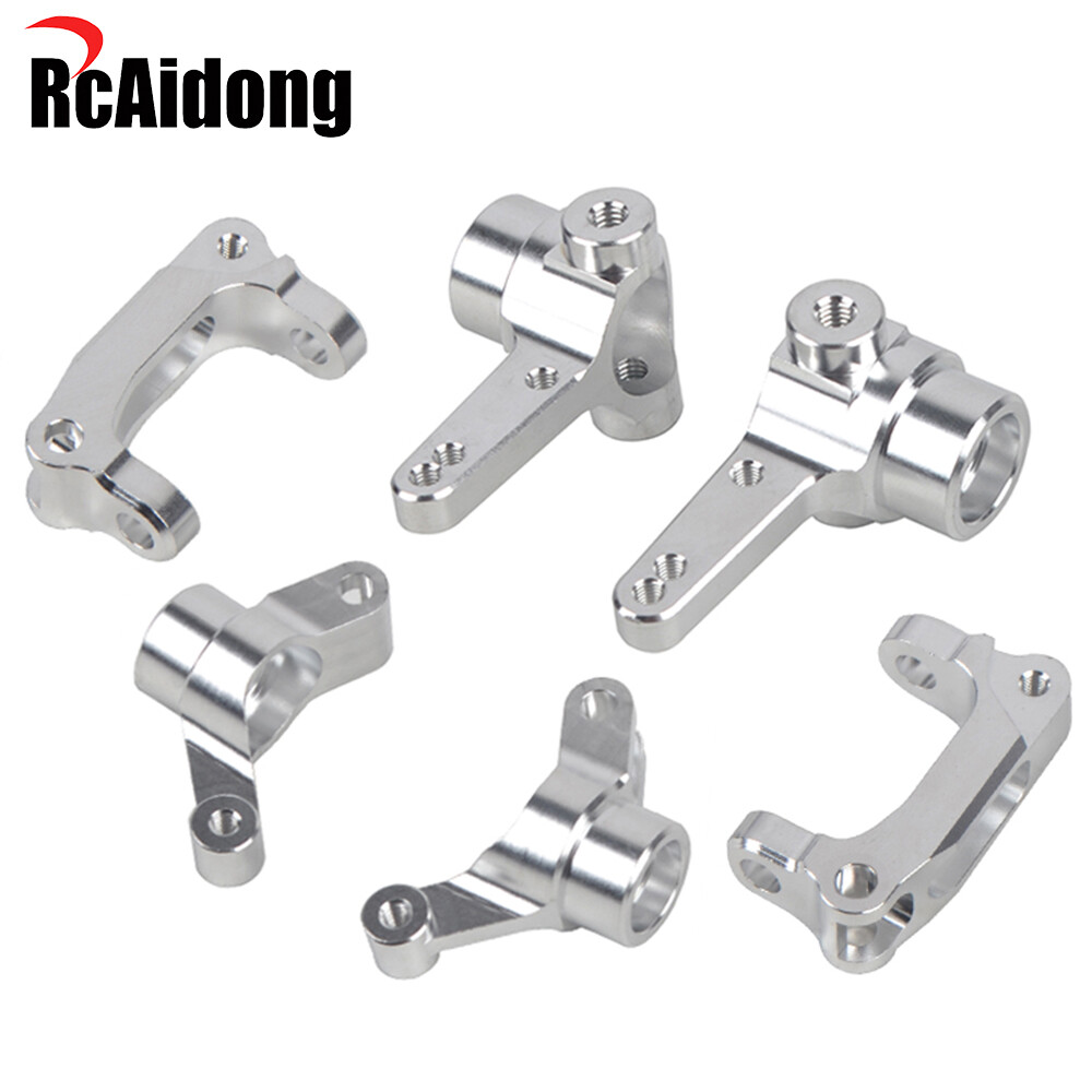 Aluminum Front C-Hub W/ Uprights Arms Set for Tamiya TL-01 WR02CB Hop Ups Parts