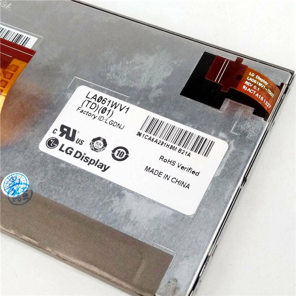 6.1" 800×480 Resolution LA061WV1-TD01 touch LCD Screen Panel