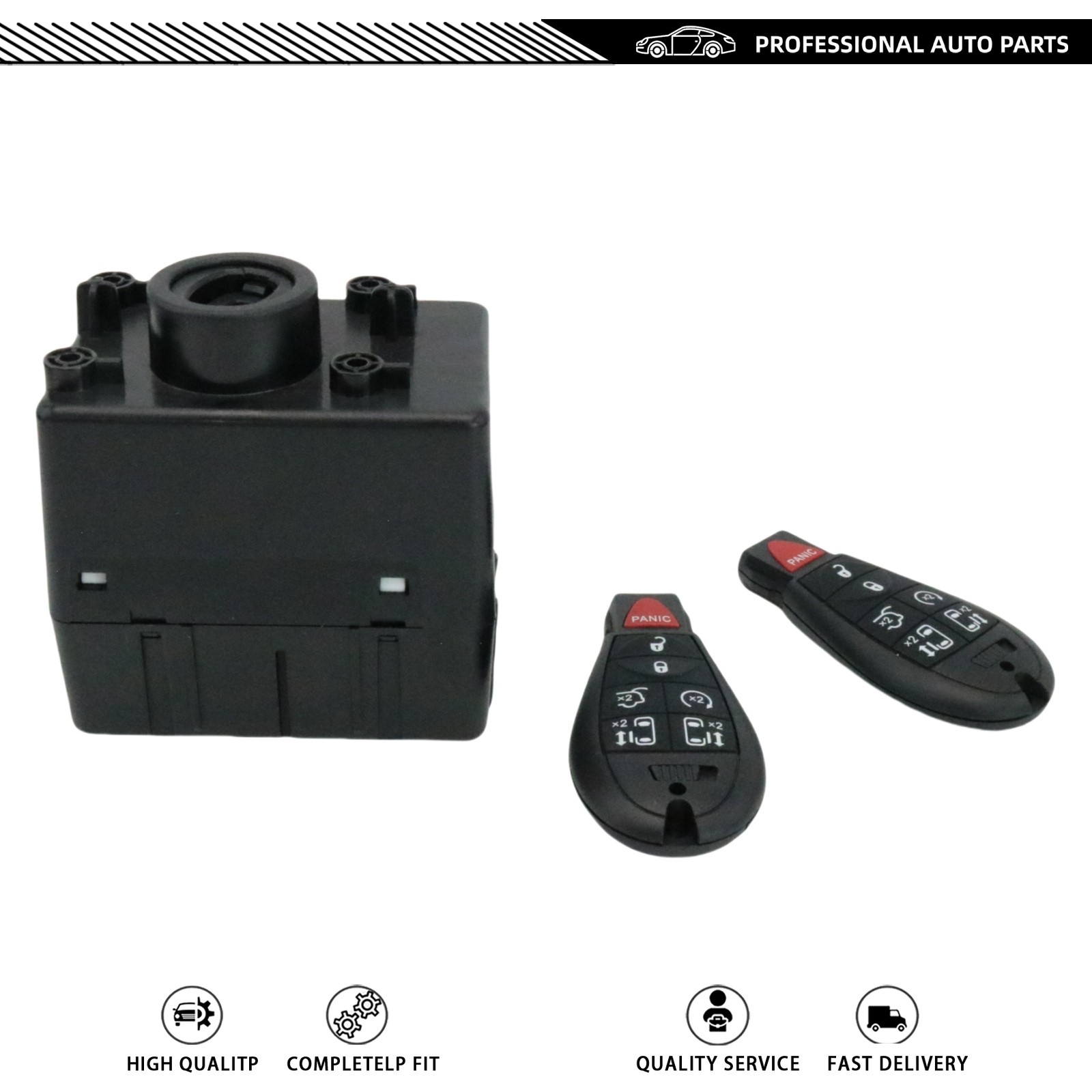 For 09-12 Dodge Ram 1500 Wireless Ignition WIN Module Node -Programmed w/Keys