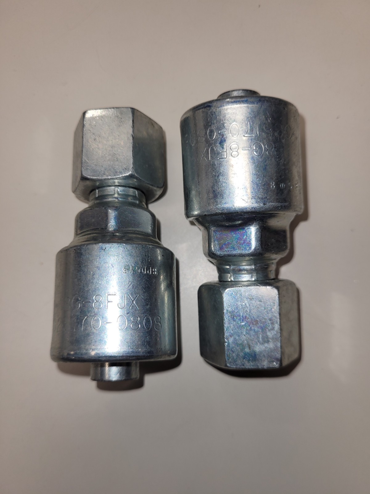 Lot Of 2 Gates 8G-8FJX - G25170-0808 Hydraulic Hose Fitting New..