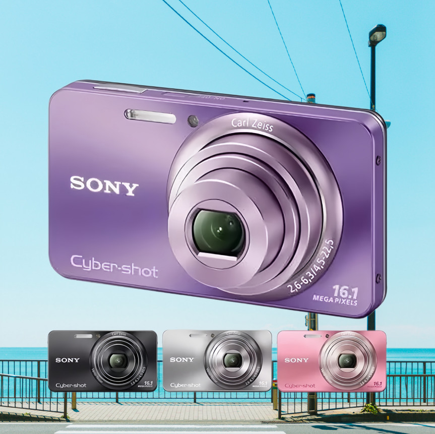 Sony Cyber-shot DSC-W570 5x Opti Zoom Digital Camera w/Battery &Charger &SD Card