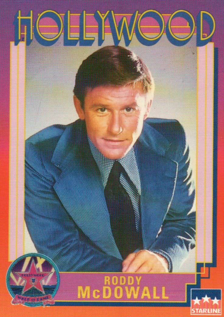 Roddy McDowall, Actor, Hollywood Star, Walk of Fame Trading Card -- NOT Postcard