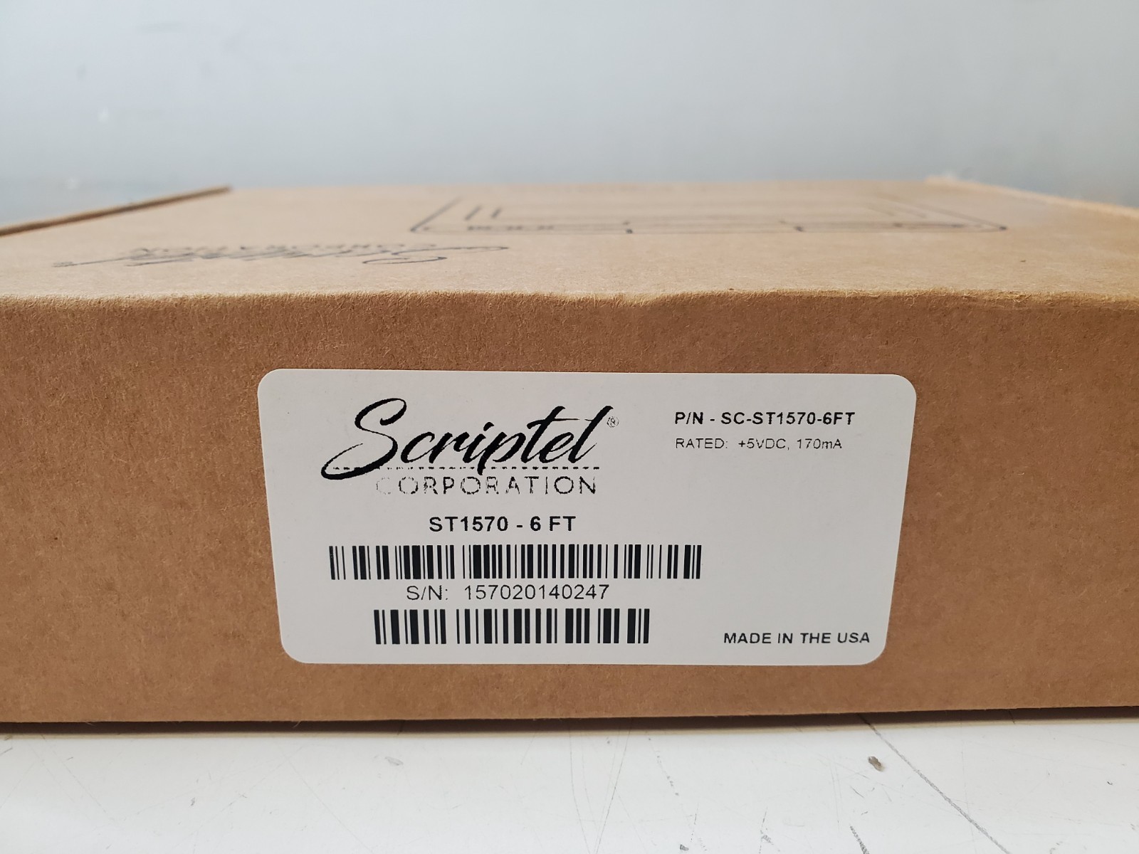 New/OpenBox Scriptel 6ft ScripTouch Signature Pad SC-ST1570-6FT